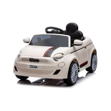 Fiat 500e Sähköauto lapsille kauko-ohjauksella - valkoinen