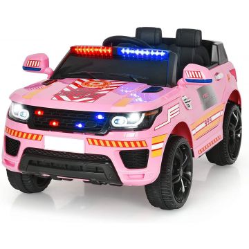 Kijana Range Rover Poliisin Sähköauto 12V Vaaleanpunainen
