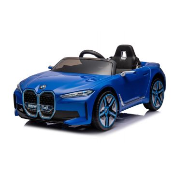 BMW sähköauto i4 kaukosäätimellä 12V sininen
